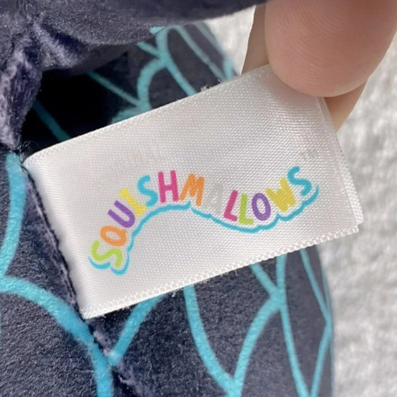 Halloween Sheika Skeleton Cat Mermaid Black Blue Squishmallow Plush - Picture 3 of 11